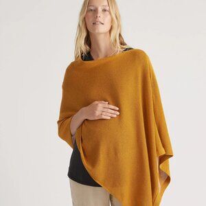 Quince Lightweight Cotton Cashmere Nursing Shawl (Amber)